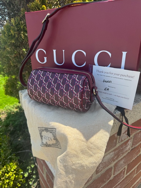 Gucci Handbags - Gucci Maroon GG Supreme Crossbody Bay Full inclusion Ready to 🎁 🫶🏼